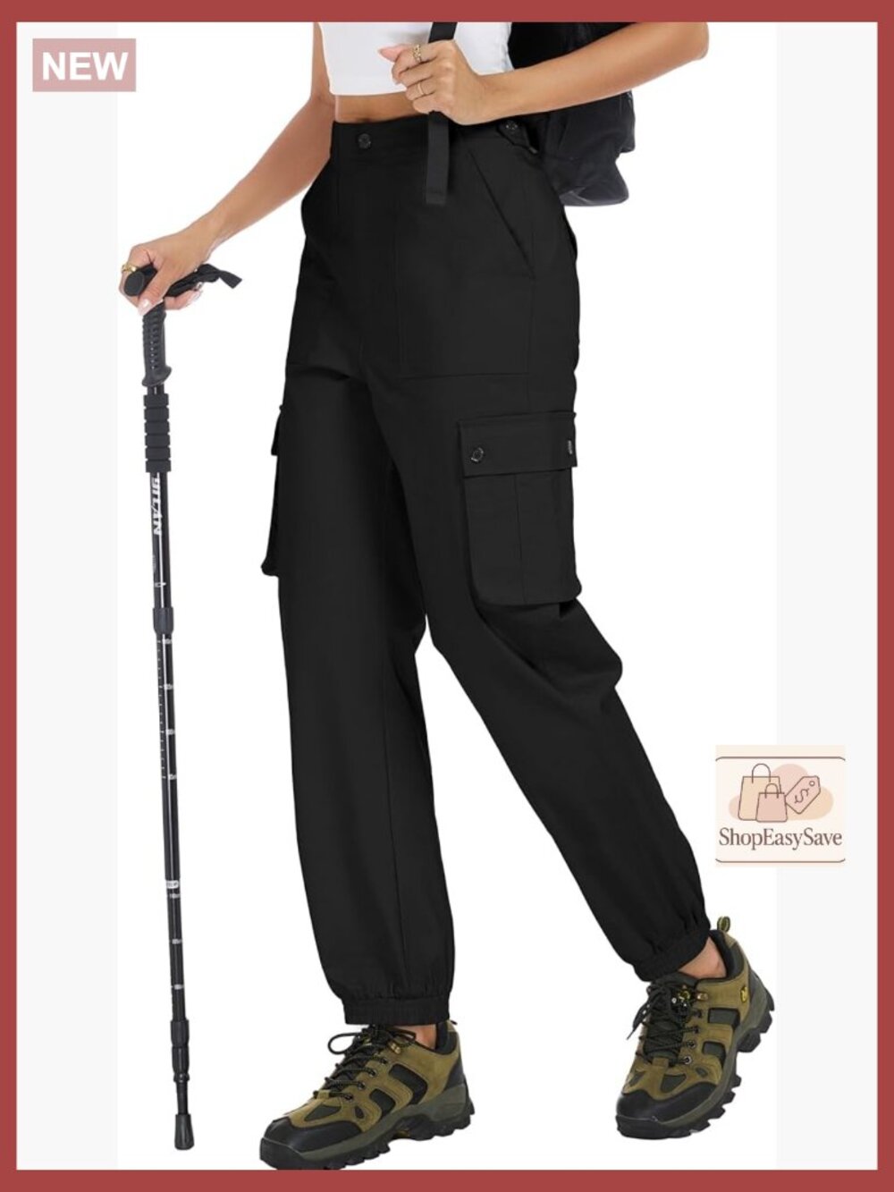 Ripstop Cotton Cargo Pants with Pockets for Hiking Outdoor Work
